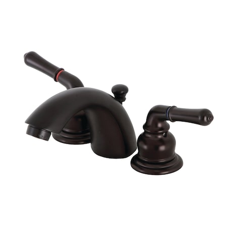 Kingston Brass KB955B Mini-Widespread Bathroom Faucet, Oil Rubbed Bronze KB955B